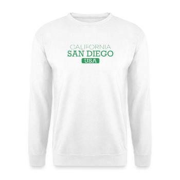 America California San Diego - Sweat-shirt Unisexe - blanc - Devant