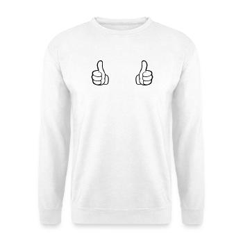 Comme une main - Sweat-shirt Unisexe - blanc - Devant