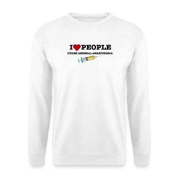 Funny Anesthesiologist Anesthetist Gift for Doctor - Unisex Sweatshirt - white - Front