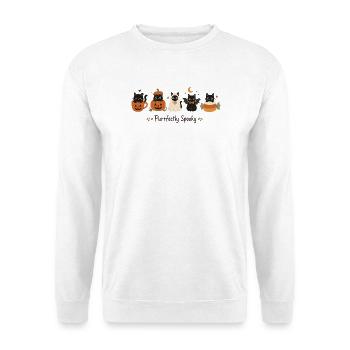 Chats Halloween - Sweat-shirt Unisexe - blanc - Devant
