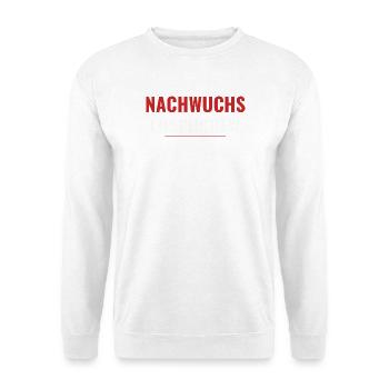 Nachwuchs Löschcrew – Teamshirt für Kinder - Unisex Pullover - Weiß - Vorne - Alina (178cm) & Michal (187cm)