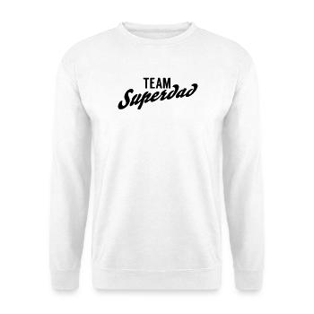 Team Superdad - Unisex Pullover - Weiß - Vorne