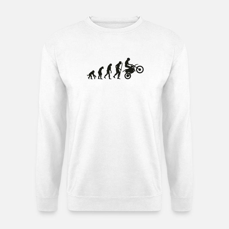 Evolution motorcycling - Unisex Pullover - Weiß