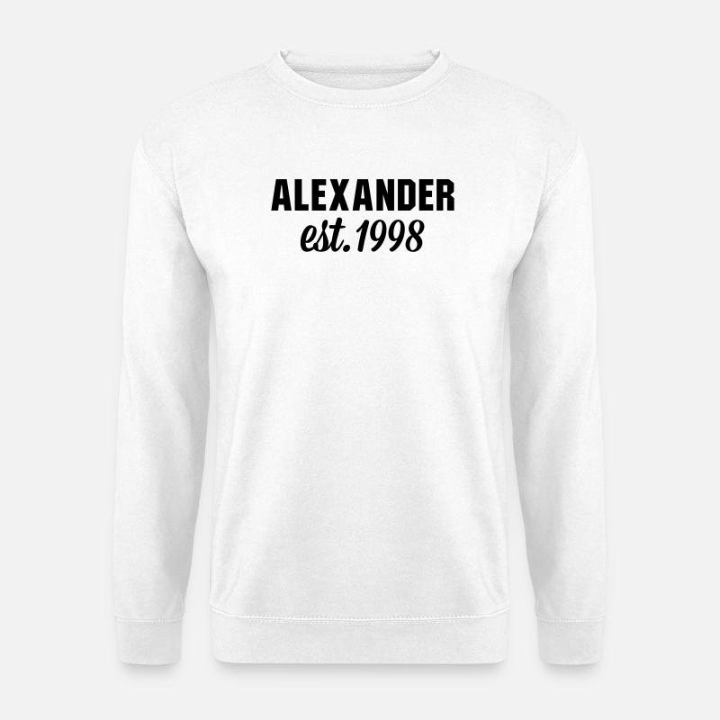 Alexander est 1998 - Unisex Pullover - Weiß