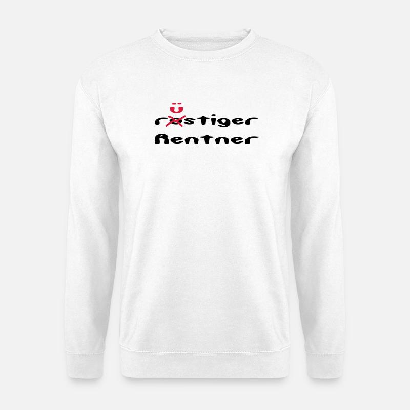 rusty / sprightly pensioner - Unisex Sweatshirt - white