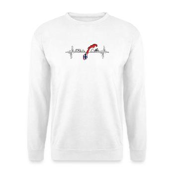 Norway Camper Norwegen Camping Design - Unisex Sweatshirt - white - Front