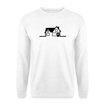 House logo - Unisex Sweatshirt - white - Front