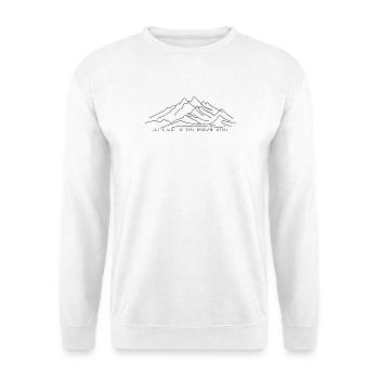 Lets go to the mountains - Unisex Sweatshirt - white - Front