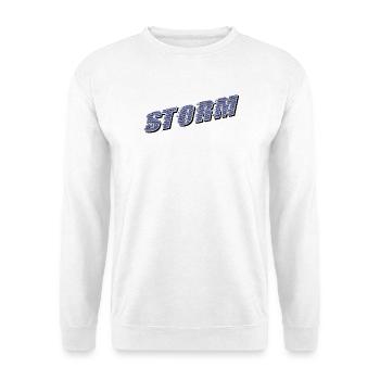 STORM Claim | Storm lettering - Unisex Sweatshirt - white - Front