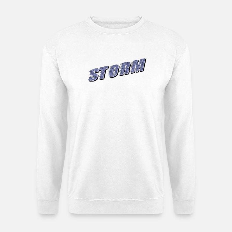 STORM Claim | Sturm Schriftzug - Unisex Pullover - Weiß