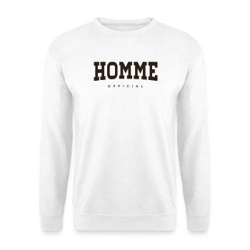 HOMME - Unisex Sweatshirt - white - Front