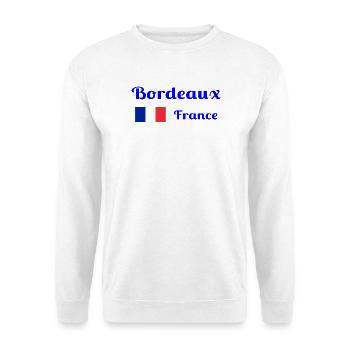Bordeaux France- Stylish prints - Unisex Sweatshirt - white - Front