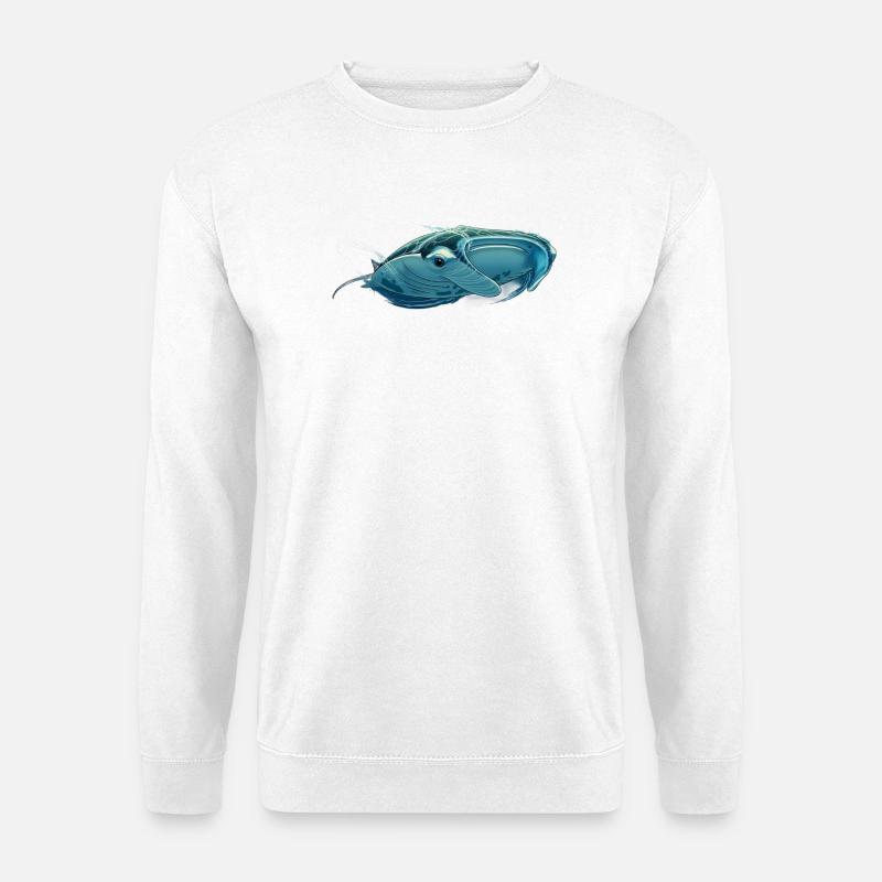 Majestätischer Mantarochen II : Anmut unter Wasser - Unisex Pullover - Weiß