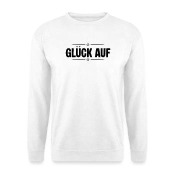 Glueck auf Verliebt - Unisex Pullover - Weiß - Vorne