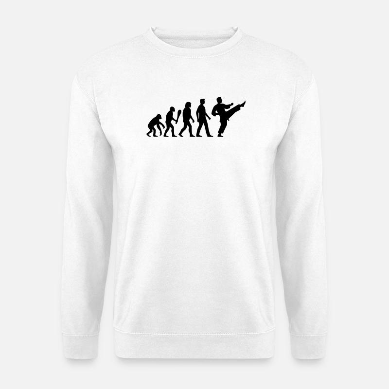 Karaté Évolution - Sweat-shirt Unisexe - blanc