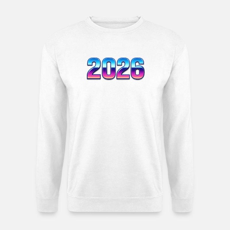 Neon 2026 Gradient Design - Unisex Sweatshirt - white