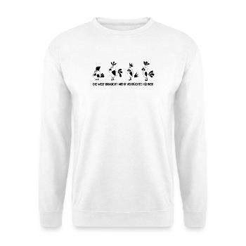 Chickens Saying - Unisex Sweatshirt - white - Front