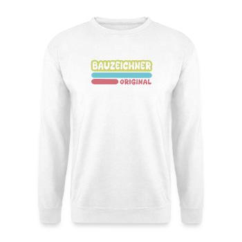 Vorname Bauzeichner - Unisex Pullover - Weiß - Vorne