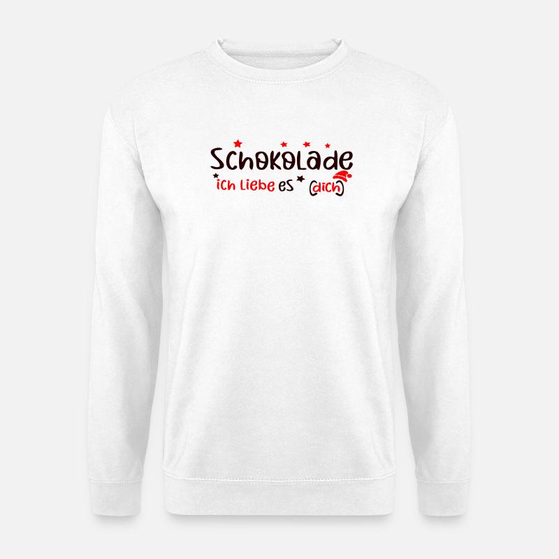 Schokolade - Unisex Pullover - Weiß