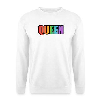 KÖNIGIN REGENBOGEN - Unisex Pullover - Weiß - Vorne