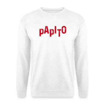 Papito verzweifelte rote Buchstaben - Unisex Pullover - Weiß - Vorne