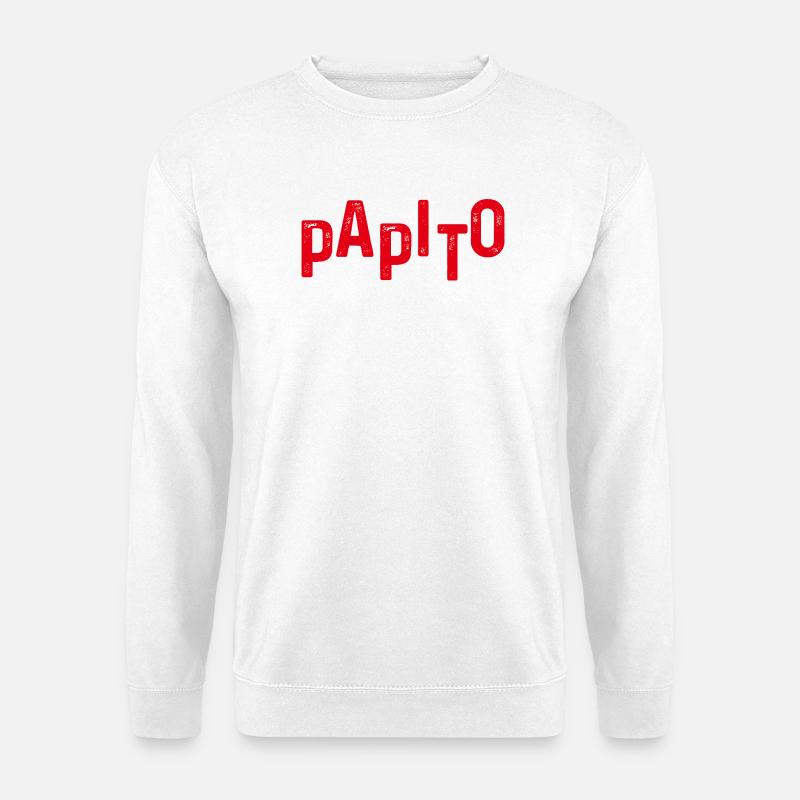 Papito verzweifelte rote Buchstaben - Unisex Pullover - Weiß