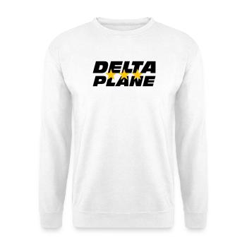 Logo Delta Plane Étoiles d'Excellence - Sweat-shirt Unisexe - blanc - Devant