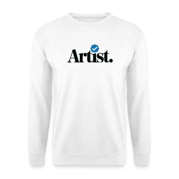 Verifizierter Künstler Lustig - Unisex Pullover - Weiß - Vorne