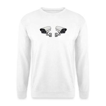 Dual Camera Surveillance Art - Unisex Sweatshirt - white - Front