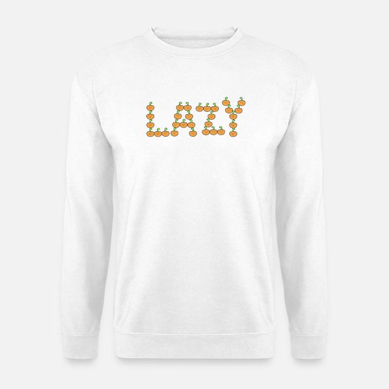 Pumpkin lazy - Unisex Sweatshirt - white