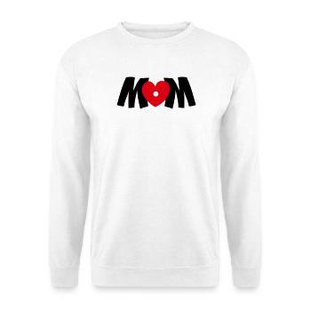 mom heart - Unisex Sweatshirt - white - Front