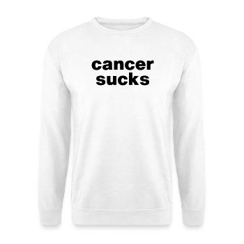 cancer sucks - Unisex Sweatshirt - white - Front