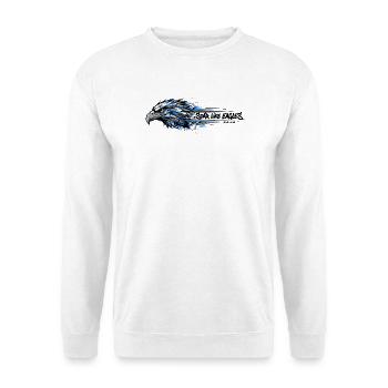 Soar Like Eagles - Jesaja 40:31 - Streetwear - Unisex Pullover - Weiß - Vorne