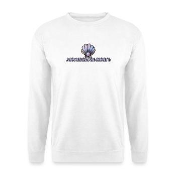 Sirène au cœur Emblème de la Coquille - Sweat-shirt Unisexe - blanc - Devant