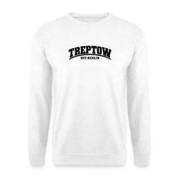 Treptow - Ost-Berlin - Bezirk - Deutschland - Unisex Pullover - Weiß - Vorne - Alina (178cm) & Michal (187cm)
