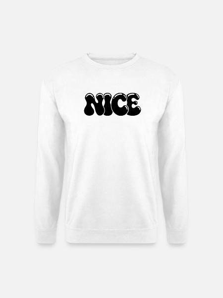 SCHÖNE schwarze glänzende Tippfehlerblasen - Unisex Pullover - Weiß