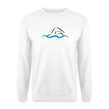 nage - Sweat-shirt Unisexe - blanc - Devant