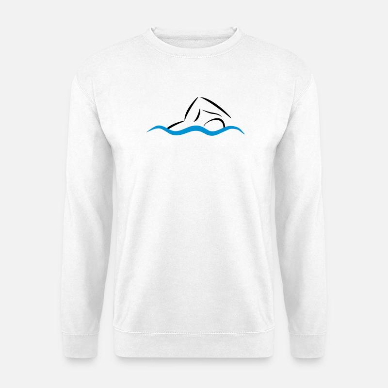 swim - Unisex Sweatshirt - white
