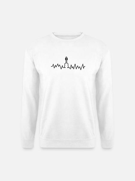 gitarre - Unisex Sweatshirt - white