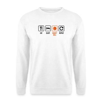Basketballer - Unisex Pullover - Weiß - Vorne