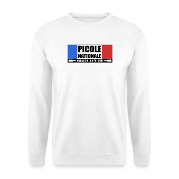 Picole nationale - Sweat-shirt Unisexe - blanc - Devant