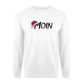 xmas moin Weihnachten Symbol Logo icon hat - Unisex Pullover - Weiß - Vorne