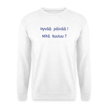 FINNISCHE Begrüßung - Unisex Pullover - Weiß - Vorne