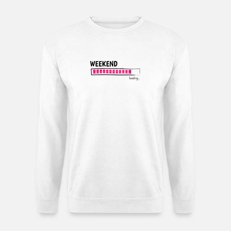 Weekend Loading Bar Leisure Mode - Unisex Sweatshirt - white