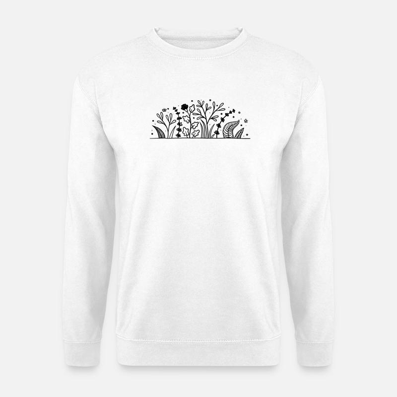 Pflanzen - Unisex Pullover - Weiß