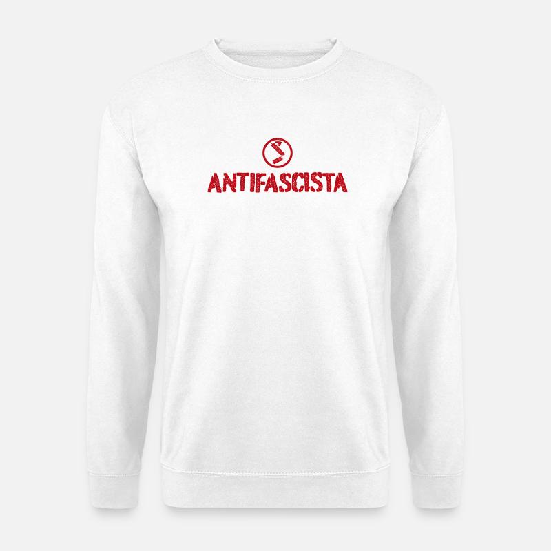 Antifaschistisch - Unisex Pullover - Weiß