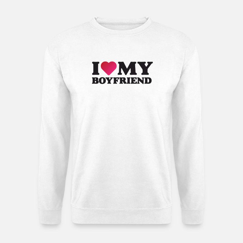 Ich liebe meinen Freund - Unisex Pullover - Weiß