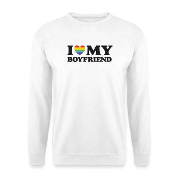 Ich liebe meinen Freund - LGBTQ - Unisex Pullover - Weiß - Vorne