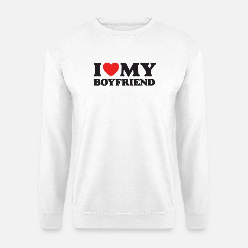 Ich liebe meinen Freund - Unisex Pullover - Weiß