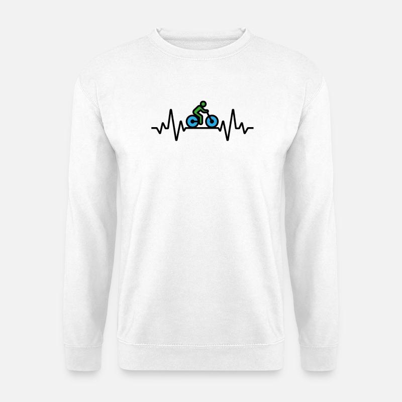 Sehr sportlicher Radfahrer - Unisex Pullover - Weiß